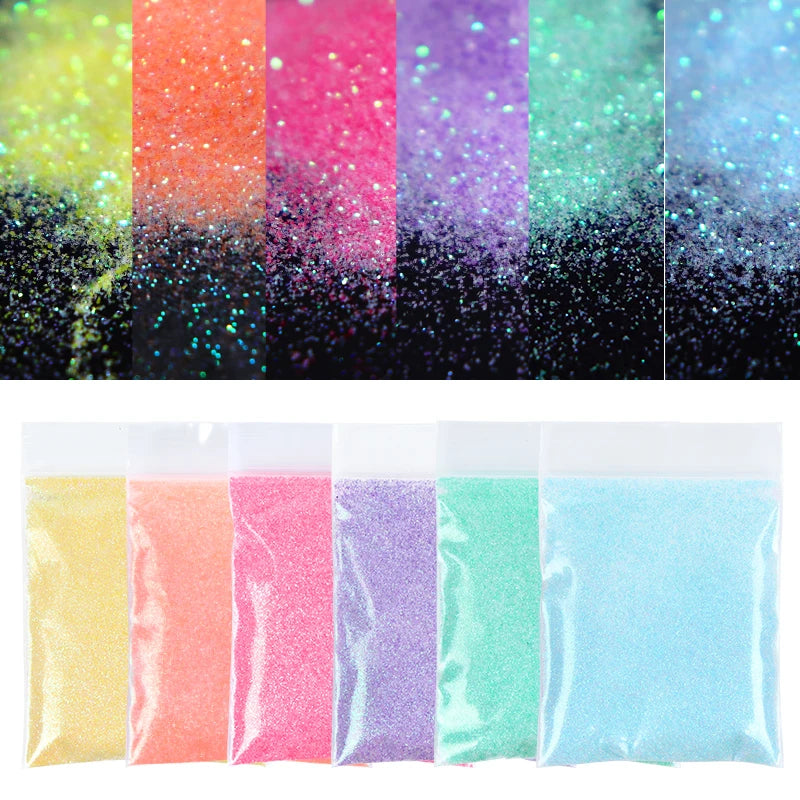10g Shiny Sugar Powder Epoxy Resin Pigment – Iridescent Colored Glitter for Resin Crafts & Silicone Mold Fillers